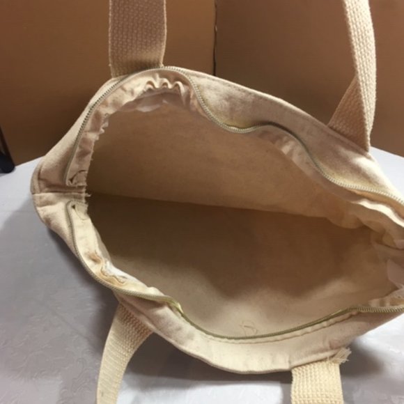 "Follow Your Heart" Canvas Tote Bag 15"x17" - Picture 3 of 9